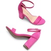 image:imageDREAM PAIRS Heels for Women Chunky Block Heel Open Toe Ankle Strap 35 Inch Heeled Sandals for Party Date WeddingHot Pink