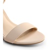 image:imageDREAM PAIRS Heels for Women Chunky Block Heel Open Toe Ankle Strap 35 Inch Heeled Sandals for Party Date WeddingNudenubuck