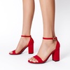 image:imageDREAM PAIRS Heels for Women Chunky Block Heel Open Toe Ankle Strap 35 Inch Heeled Sandals for Party Date WeddingRed