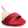image:imageDREAM PAIRS Heels for Women Chunky Block Heel Open Toe Ankle Strap 35 Inch Heeled Sandals for Party Date WeddingRed