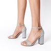 image:imageDREAM PAIRS Heels for Women Chunky Block Heel Open Toe Ankle Strap 35 Inch Heeled Sandals for Party Date WeddingSilver