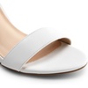 image:imageDREAM PAIRS Heels for Women Chunky Block Heel Open Toe Ankle Strap 35 Inch Heeled Sandals for Party Date WeddingWhite