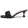 image:imageDREAM PAIRS Heels for Women Rhinestone Open Toe Low Kitten Heels Sexy Stilettos Heels Pump Sandals Party Evening Prom Dance Dress ShoesBlackPu