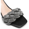 image:imageDREAM PAIRS Heels for Women Rhinestone Open Toe Low Kitten Heels Sexy Stilettos Heels Pump Sandals Party Evening Prom Dance Dress ShoesBlackRhinestone