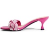 image:imageDREAM PAIRS Heels for Women Rhinestone Open Toe Low Kitten Heels Sexy Stilettos Heels Pump Sandals Party Evening Prom Dance Dress ShoesHot Pinkrhinestone
