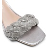 image:imageDREAM PAIRS Heels for Women Rhinestone Open Toe Low Kitten Heels Sexy Stilettos Heels Pump Sandals Party Evening Prom Dance Dress ShoesSilverRhinestone
