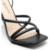 image:imageDREAM PAIRS Heels for Women Strappy High Stiletto Lace Up Heeled Sandals Square Open Toe Heels for Prom Party DatingBlackpu