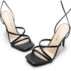 image:imageDREAM PAIRS Heels for Women Strappy High Stiletto Lace Up Heeled Sandals Square Open Toe Heels for Prom Party DatingBlackpu
