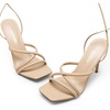 image:imageDREAM PAIRS Heels for Women Strappy High Stiletto Lace Up Heeled Sandals Square Open Toe Heels for Prom Party DatingNudepu