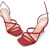 image:imageDREAM PAIRS Heels for Women Strappy High Stiletto Lace Up Heeled Sandals Square Open Toe Heels for Prom Party DatingRedpu