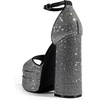 image:imageDREAM PAIRS High Heels Chunky Block Platform Heels for Women Ankle Strap Sexy Open Square Toe Heels Dressy Pumps SandalsBlackrhinestone