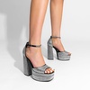 image:imageDREAM PAIRS High Heels Chunky Block Platform Heels for Women Ankle Strap Sexy Open Square Toe Heels Dressy Pumps SandalsBlackrhinestone