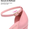 image:imageDREAM PAIRS High Heels Chunky Block Platform Heels for Women Ankle Strap Sexy Open Square Toe Heels Dressy Pumps SandalsPinkpat