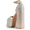 image:imageDREAM PAIRS High Heels Chunky Block Platform Heels for Women Ankle Strap Sexy Open Square Toe Heels Dressy Pumps SandalsRose Goldrhinestone