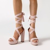 image:imageDREAM PAIRS High Heels Chunky Block Platform Heels for Women Strappy Gladiator Sexy Open Toe Heels Dressy Pumps SandalsPink