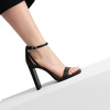 image:imageDREAM PAIRS High Heels Chunky Block Square Toe Heels for Women Dressy Open Toe Heel SandalsSize 85BlackPuSDHS2207W