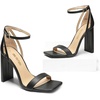 image:imageDREAM PAIRS High Heels Chunky Block Square Toe Heels for Women Dressy Open Toe Heel SandalsSize 85BlackPuSDHS2207W