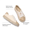 image:imageDREAM PAIRS Kid Boys Girls Sneakers Canvas Espadrille Lace Up Walking Casual Shoes