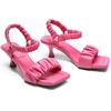 image:imageDREAM PAIRS Kitten Heels for Women Comfortable Low Heels Sandals Suqare Open Toe Cute Wedding Party Evening Prom Dance Strap Dress Pump Sandals ShoesHot Pink