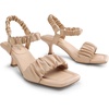 image:imageDREAM PAIRS Kitten Heels for Women Comfortable Low Heels Sandals Suqare Open Toe Cute Wedding Party Evening Prom Dance Strap Dress Pump Sandals ShoesNude