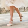 image:imageDREAM PAIRS Kitten Heels for Women Comfortable Low Heels Sandals Suqare Open Toe Cute Wedding Party Evening Prom Dance Strap Dress Pump Sandals ShoesWhite