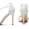 image:imageDREAM PAIRS Lace Up High Shoes Stilletos Sandals for Women Strappy Gladiator Open Square Toe Fashion Dressy Sandals Wedding Bridal Pumps Sandals ShoesWhitepu