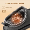 image:imageDREAM PAIRS Mens Fuzzy Cozy Slippers Genuine Suede Indoor Outdoor Home Comfy Winter Slip On Cute Warm Memory Foam Furry Shoes FuzzyEasyGrey