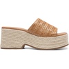 image:imageDREAM PAIRS Platform Espadrille Sandals for Women Wedges Slides Slip on Bohemia Sandals Flatform Open Toe Beach Sandals Dressy Outdoor Summer ShoesBrown