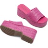 image:imageDREAM PAIRS Platform Espadrille Sandals for Women Wedges Slides Slip on Bohemia Sandals Flatform Open Toe Beach Sandals Dressy Outdoor Summer ShoesHot Pink
