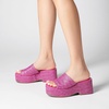 image:imageDREAM PAIRS Platform Espadrille Sandals for Women Wedges Slides Slip on Bohemia Sandals Flatform Open Toe Beach Sandals Dressy Outdoor Summer ShoesHot Pink