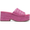 image:imageDREAM PAIRS Platform Espadrille Sandals for Women Wedges Slides Slip on Bohemia Sandals Flatform Open Toe Beach Sandals Dressy Outdoor Summer ShoesHot Pink