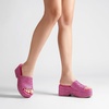 image:imageDREAM PAIRS Platform Espadrille Sandals for Women Wedges Slides Slip on Bohemia Sandals Flatform Open Toe Beach Sandals Dressy Outdoor Summer ShoesHot Pink