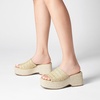 image:imageDREAM PAIRS Platform Espadrille Sandals for Women Wedges Slides Slip on Bohemia Sandals Flatform Open Toe Beach Sandals Dressy Outdoor Summer ShoesNude