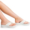 image:imageDREAM PAIRS Platform Flip Flops for Women Cushioned Thong Sandals with Soft Eva Foam Insole Lightweight Lycra fabric Comfort Dressy Slides Slippers for Summer BeachWhite