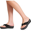 image:imageDREAM PAIRS Platform Flip Flops for Women Cushioned Thong Sandals with Soft Eva Foam Insole Lightweight Lycra fabric Comfort Dressy Slides Slippers for Summer BeachBlackGrey