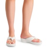 image:imageDREAM PAIRS Platform Flip Flops for Women Cushioned Thong Sandals with Soft Eva Foam Insole Lightweight Lycra fabric Comfort Dressy Slides Slippers for Summer BeachWhite