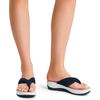 image:imageDREAM PAIRS Platform Flip Flops for Women Cushioned Thong Sandals with Soft Eva Foam Insole Lightweight Lycra fabric Comfort Dressy Slides Slippers for Summer BeachNavy