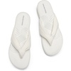 image:imageDREAM PAIRS Platform Flip Flops for Women Cushioned Thong Sandals with Soft Eva Foam Insole Lightweight Lycra fabric Comfort Dressy Slides Slippers for Summer BeachWhite