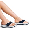 image:imageDREAM PAIRS Platform Flip Flops for Women Cushioned Thong Sandals with Soft Eva Foam Insole Lightweight Lycra fabric Comfort Dressy Slides Slippers for Summer BeachNavy