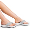 image:imageDREAM PAIRS Platform Flip Flops for Women Cushioned Thong Sandals with Soft Eva Foam Insole Lightweight Lycra fabric Comfort Dressy Slides Slippers for Summer BeachGrey
