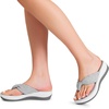 image:imageDREAM PAIRS Platform Flip Flops for Women Cushioned Thong Sandals with Soft Eva Foam Insole Lightweight Lycra fabric Comfort Dressy Slides Slippers for Summer BeachGrey