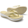 image:imageDREAM PAIRS Platform Flip Flops for Women Cushioned Thong Sandals with Soft Eva Foam Insole Lightweight Lycra fabric Comfort Dressy Slides Slippers for Summer BeachBeige