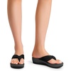 image:imageDREAM PAIRS Platform Flip Flops for Women Cushioned Thong Sandals with Soft Eva Foam Insole Lightweight Lycra fabric Comfort Dressy Slides Slippers for Summer BeachBlackGrey