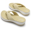 image:imageDREAM PAIRS Platform Flip Flops for Women Cushioned Thong Sandals with Soft Eva Foam Insole Lightweight Lycra fabric Comfort Dressy Slides Slippers for Summer BeachBeige