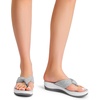 image:imageDREAM PAIRS Platform Flip Flops for Women Cushioned Thong Sandals with Soft Eva Foam Insole Lightweight Lycra fabric Comfort Dressy Slides Slippers for Summer BeachGrey