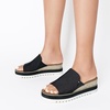 image:imageDREAM PAIRS Platform Sandals Women Slipon Espadrille Bohemia Wedge Sandals Comfort Dressy Summer Open Toe Canvas Slides for Womens Outdoor and BeachBlack