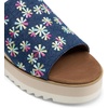 image:imageDREAM PAIRS Platform Sandals Women Slipon Espadrille Bohemia Wedge Sandals Comfort Dressy Summer Open Toe Canvas Slides for Womens Outdoor and BeachNavy Multi