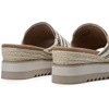 image:imageDREAM PAIRS Platform Sandals Women Slipon Espadrille Bohemia Wedge Sandals Comfort Dressy Summer Open Toe Canvas Slides for Womens Outdoor and BeachNaturalfabric