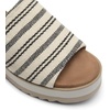 image:imageDREAM PAIRS Platform Sandals Women Slipon Espadrille Bohemia Wedge Sandals Comfort Dressy Summer Open Toe Canvas Slides for Womens Outdoor and BeachNaturalfabric