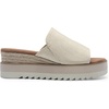 image:imageDREAM PAIRS Platform Sandals Women Slipon Espadrille Bohemia Wedge Sandals Comfort Dressy Summer Open Toe Canvas Slides for Womens Outdoor and BeachNaturalcanvas